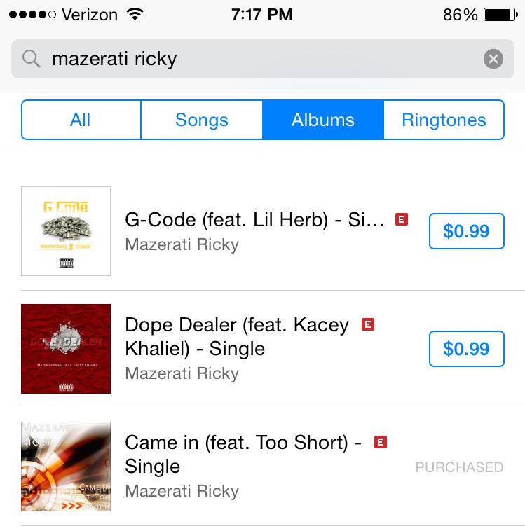 MaziRicky's tweet photo. All 3 on iTunes go purchase http://t.co/HlZa0xFKbT