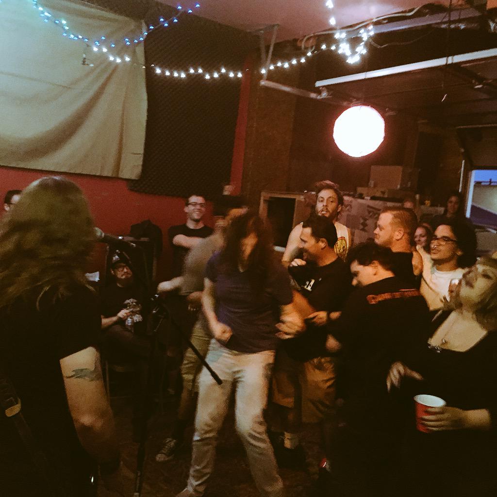 twotsinapodcast's tweet photo. Ho. Ly. Shit.  Chemical Burn is crushing this set.  #schlitzapalooza http://t.co/l5jJUkCqOF