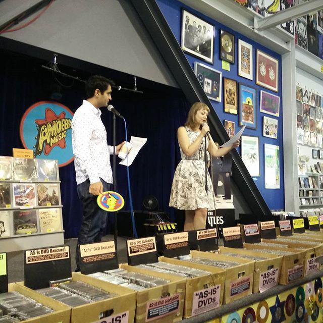 enlewof's tweet photo. LGBT charity auction with @kumailn and @thegynomite. Just got #tosh2.0 tickets. #nerdmelโฆ http://t.co/xjeIMOTG9n http://t.co/DTOEXMcnmF