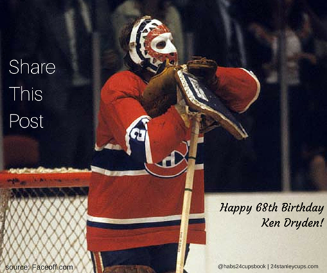 Happy Birthday to the Legendary Ken Dryden! 