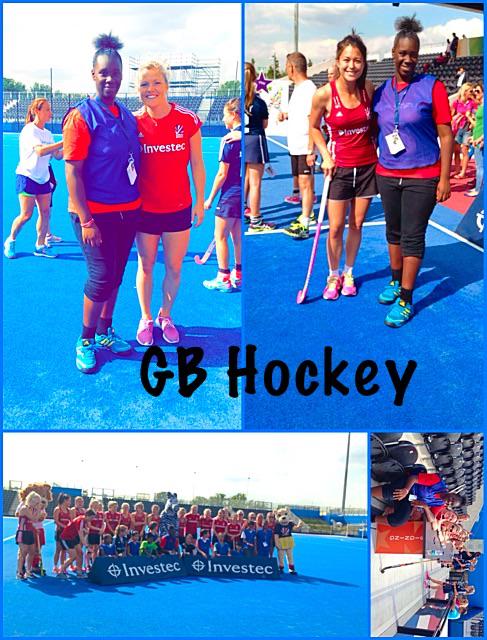 Really good to play with the GB Girls hockey team.
