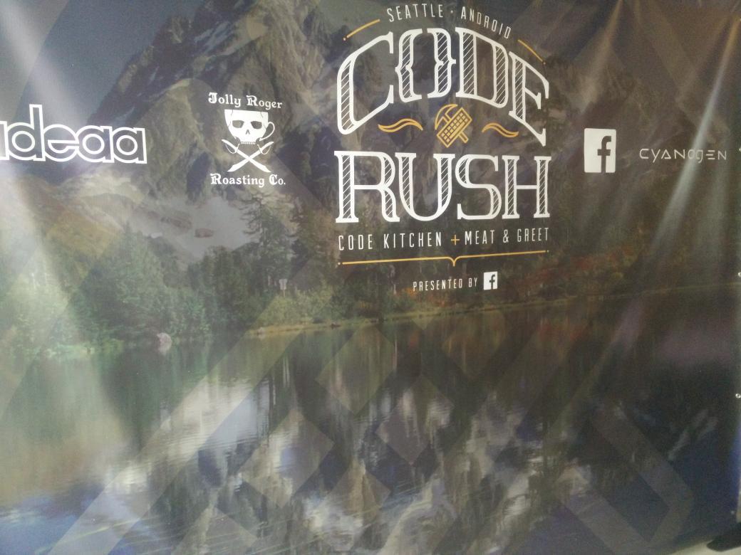 CyanogenMod's tweet photo. Hanging out the #SeattleCodeRush, with @ideaaio. Looking forward to the @androidbbq in October http://t.co/COUJbxrzdb