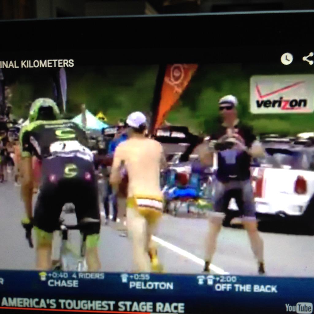 RevBigRing's tweet photo. Big Ring kit makes it on TV. Dombroski makes me feel fat. #tou2015 #wukarcycling http://t.co/G9wg0qukf7