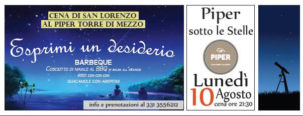 Cena di San Lorenzo....