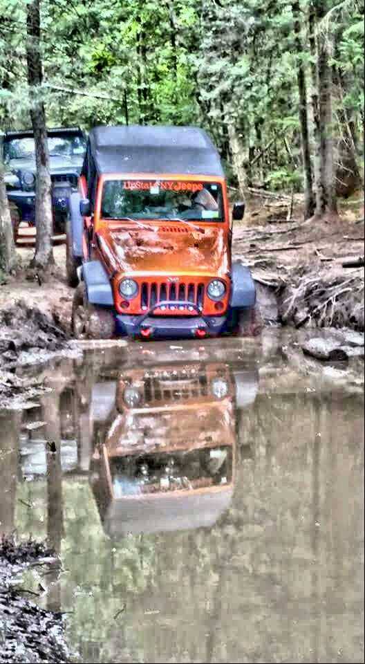 Clyde admiring his reflection today!  Great day with Upstate NY Jeeps friends and family!