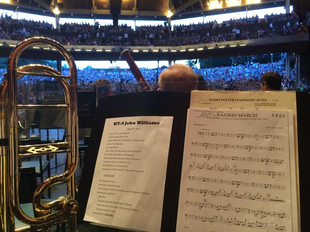 Busy night ahead. Gonna be fun #johnwilliams #wolftrap #nso