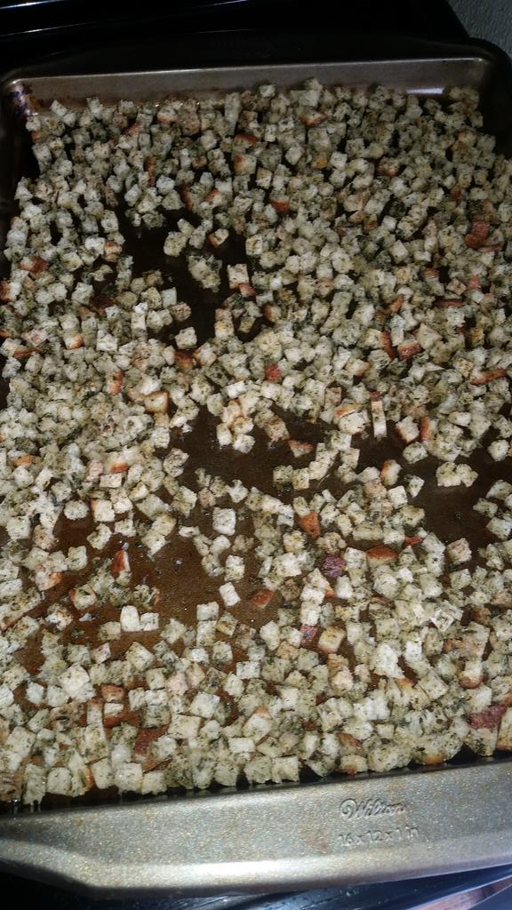 Just finished another batch of #HouseMade #Artisan #MiniCroutons.