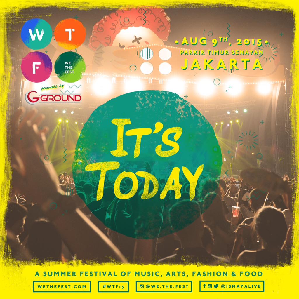 IsmayaLive's tweet photo. TODAY'S THE DAY! #WeTheFest 2015! Gate opens at 12pm! Come early and enjoy all the festivities all day &amp; night! ✌🏼️😊🍌 http://t.co/laSSkgxMmn
