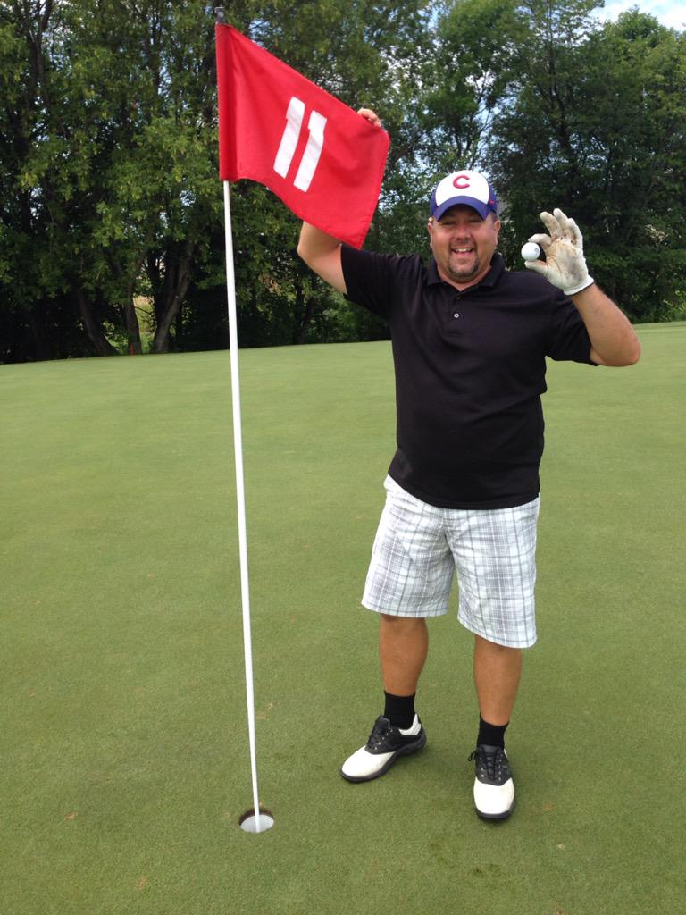 My first hole in one!!  Hole 11 Rose Creek golf course in Fargo.  What a rush!!!!