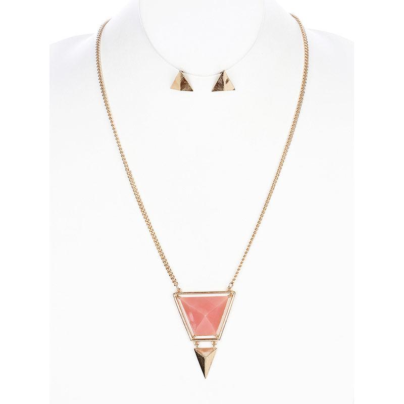 chainsly's tweet photo. New! 3D Trapezoid Stone Necklace &amp; Earrings http://t.co/m6pB18t1Ht #bohochic #bohojewelry #necklace #BacktoSchool http://t.co/NVDewg1Qhv