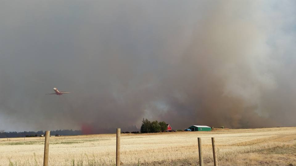 Photos Fire burning near Coulee Hite Road. Spokane WAwildfire smem