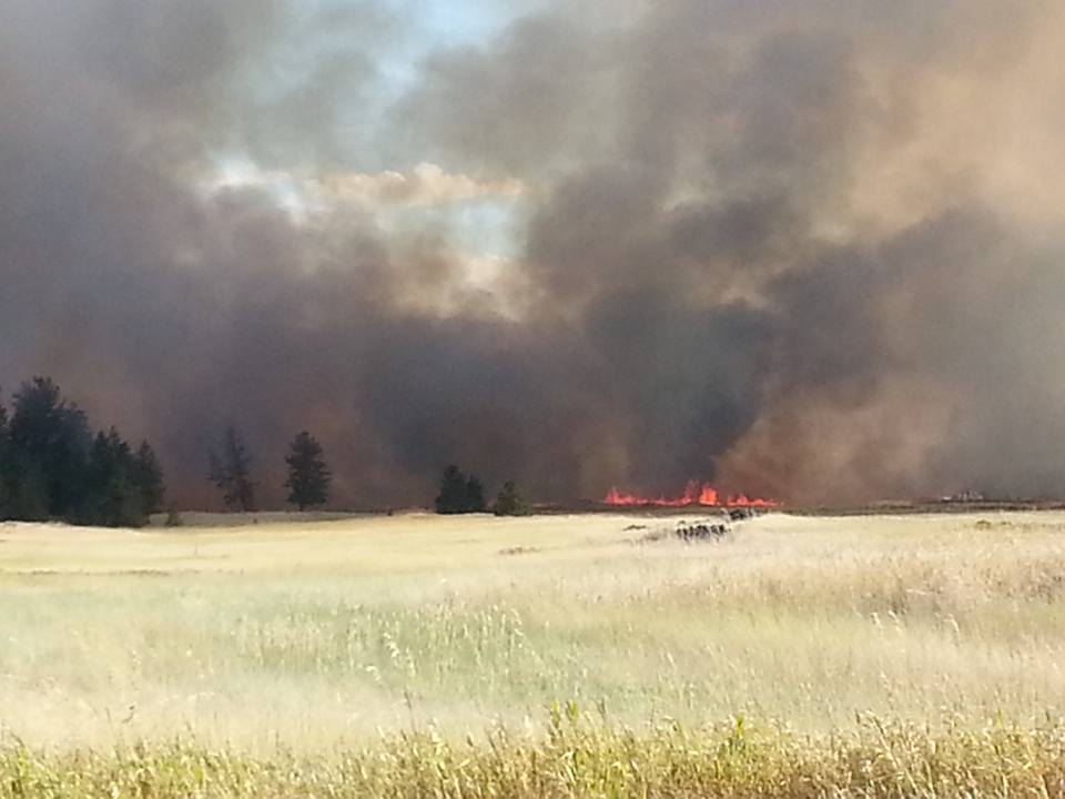 Photos Fire burning near Coulee Hite Road. Spokane WAwildfire smem