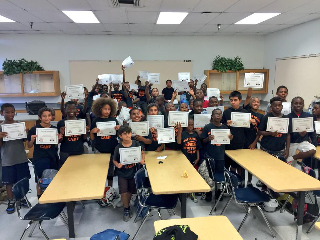 <a href="/BillScottLAPD/">Bill Scott</a> visited the Watts Bears on the last day of their 6 Week Summer School Session. #MoreThanFootball