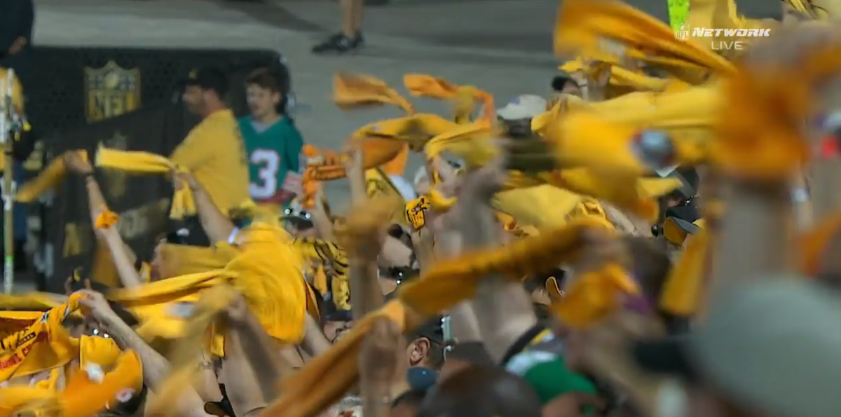 Terrible Towels. Everywhere. #PFHOF15