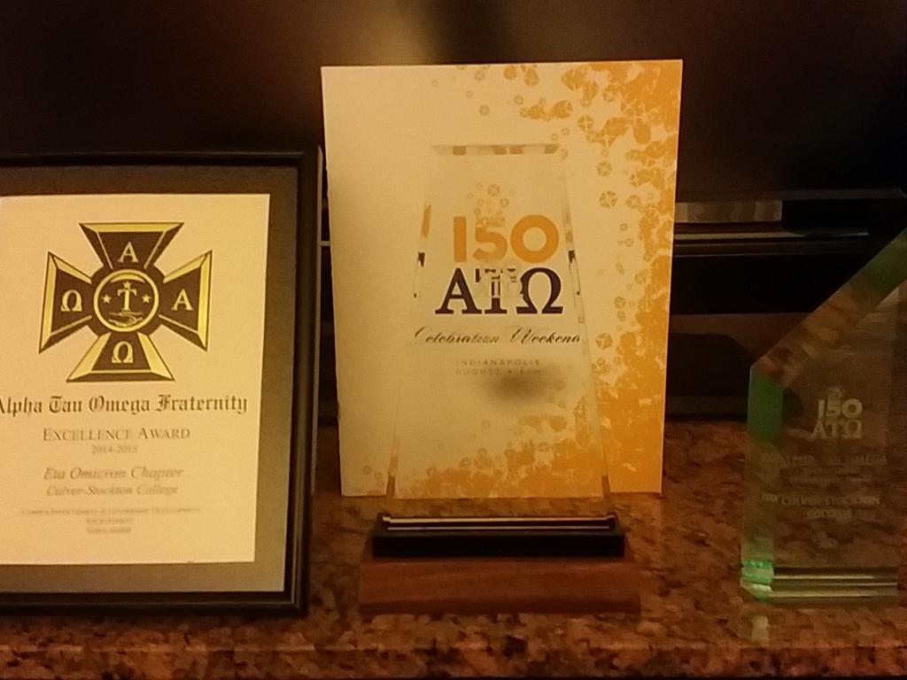 CSCAlphaTau's tweet photo. Thank you to @AlphaTauOmega for a great weekend! Big S/O to our boys back home...bringing back more hardware! #ATO150 http://t.co/JAh384K32K