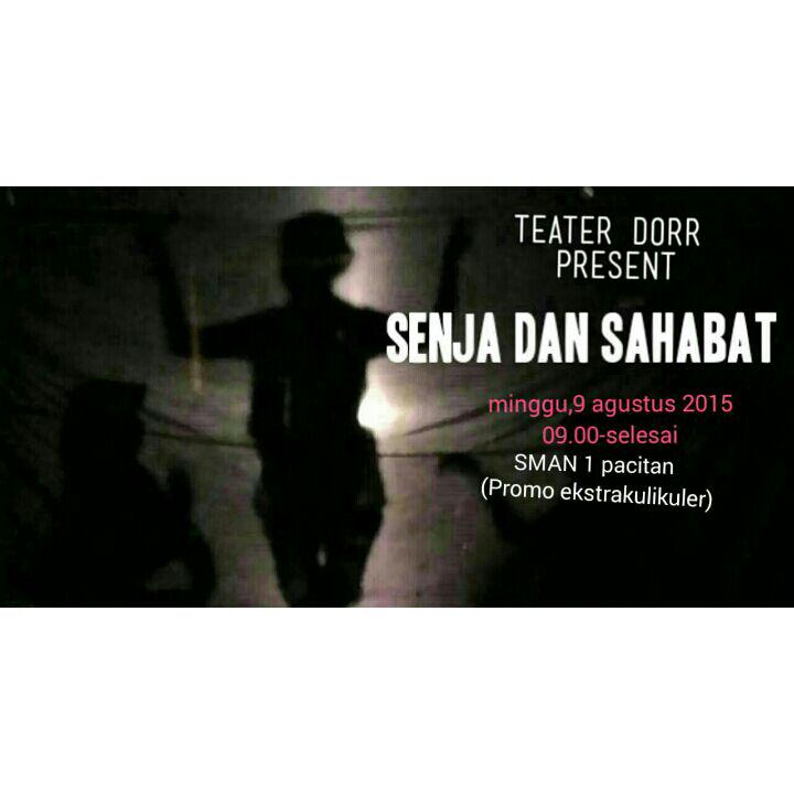 2 karya ku yang alhamdulillah lancar untuk Promo ekstra 2015. Thank you teater Dorr