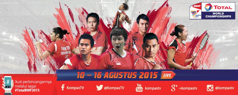 KompasTV's tweet photo. Jangan lewatkan laga tim Merah Putih dalam #TotalBWF2015 LIVE di KompasTV, 10-16 Agustus 2015! http://t.co/ioWmwIi09b