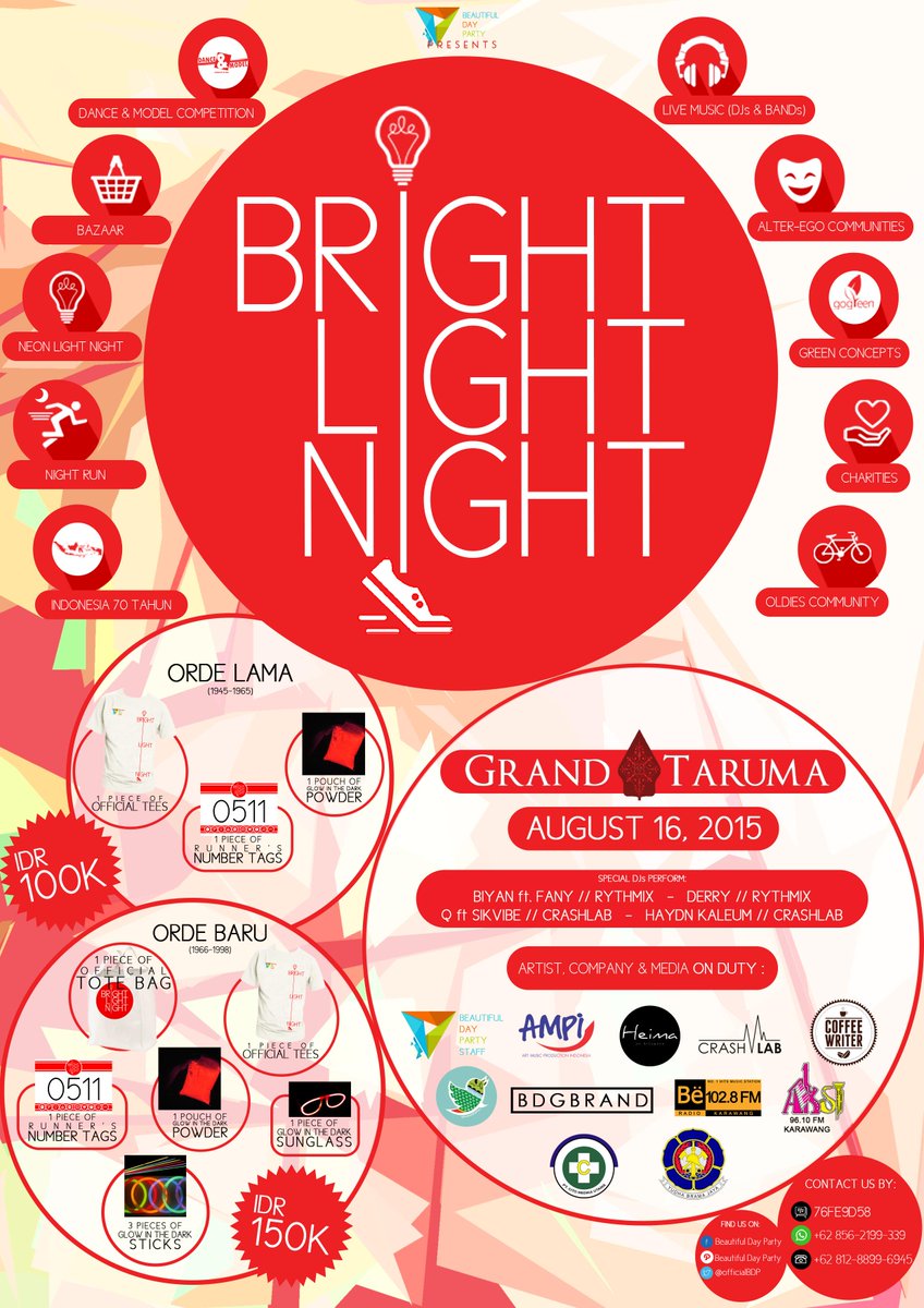 Karawang! R U Ready!
BRIGHT LIGHT NIGHT
16th Aug 2015
with <a href="/quripdub/">Qurip </a> <a href="/adhyanhasta/">🔰Adhyanhasta</a> and <a href="/rhytmixmusic/">RHYTMIX</a>
Let's Burn it!