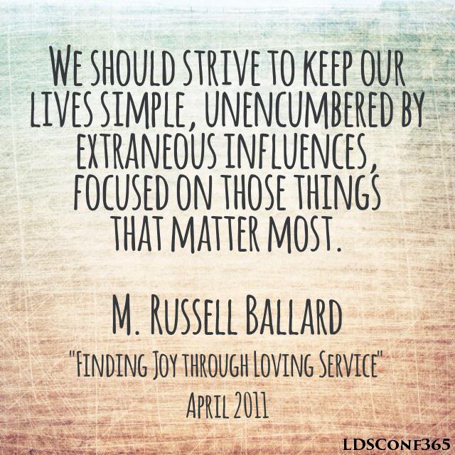 LDSConf365's tweet photo. "Keep our lives focused on those things that matter most." M. Russell Ballard | #LDSconf | https://t.co/6CAKoDOOcf http://t.co/WUU2bTG6Wd