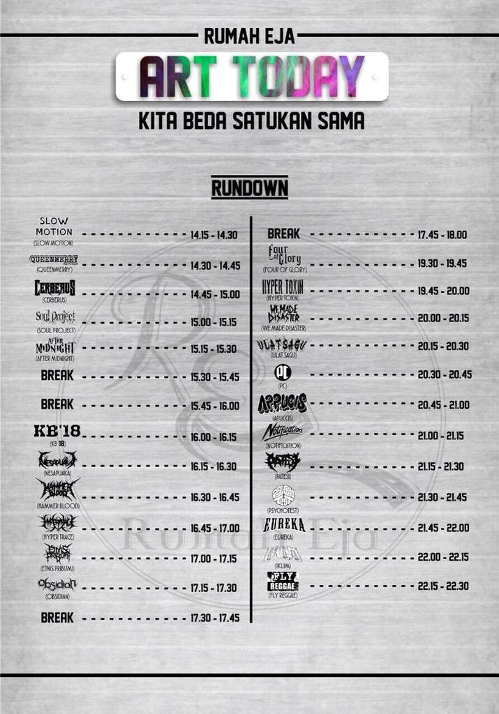 Sampai jumpa lagi nanti malam di Golni, Kami siap berikan warna baru di ART TODAY <a href="/RumahEja/">ART TODAY | 09/08/15</a>. Siapkan tenaga kalian 👊