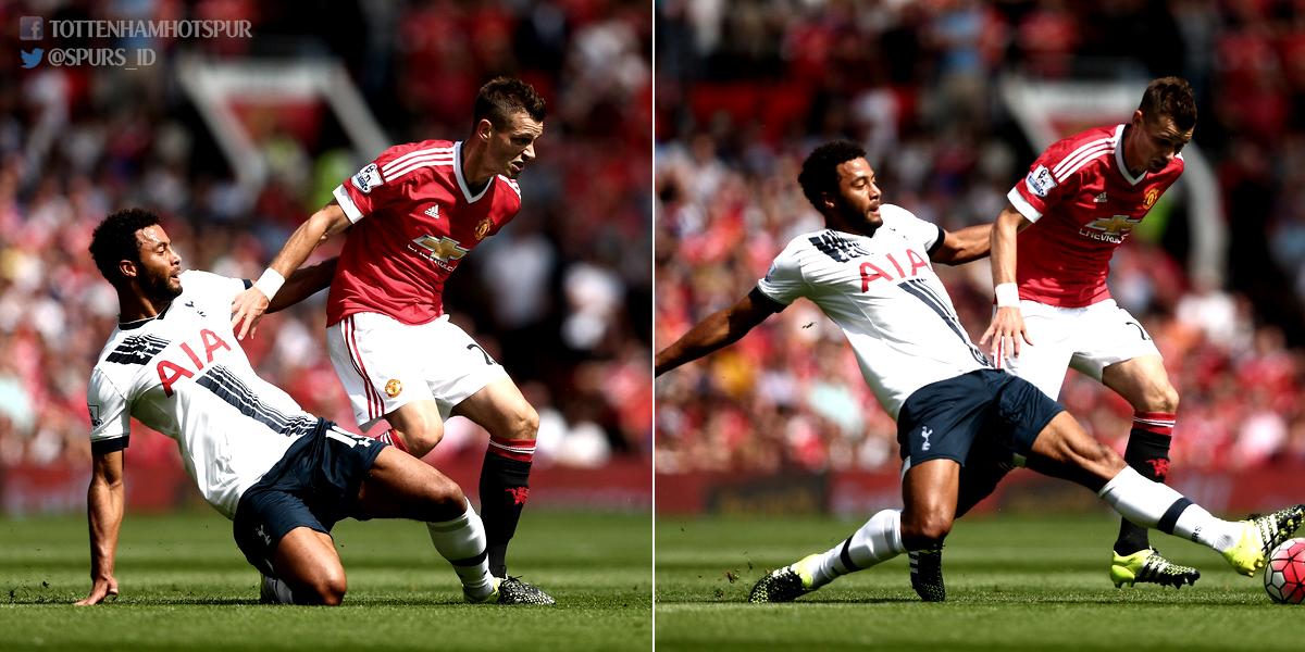 Spurs_ID's tweet photo. Tarik menarik @hkane28 &amp; Matteo Darmian, duel @mousadembele &amp; Morgan Schneiderlin. Galeri - http://t.co/r7ve3f4yCd http://t.co/tk5hl5wXgi