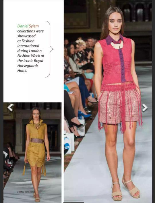 Meghalaya born designer Daniel Syiem, showcasing his collection at the London Fashion Week. #June issue 🌟🌟