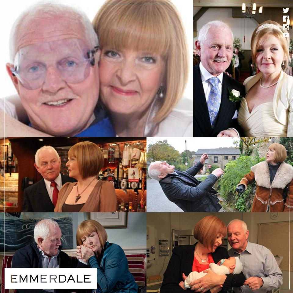 emmerdale's tweet photo. How many RETWEETs and FAVOURITES can we get for Val and Eric Pollard? #Emmerdale http://t.co/87DdYjP4AM
