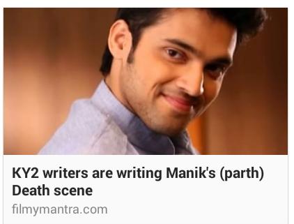 OMG !!!😱😱😨😨
KY2 Writer writing Manik death scene !!
RT.....RT.....RT......if u all don't want this