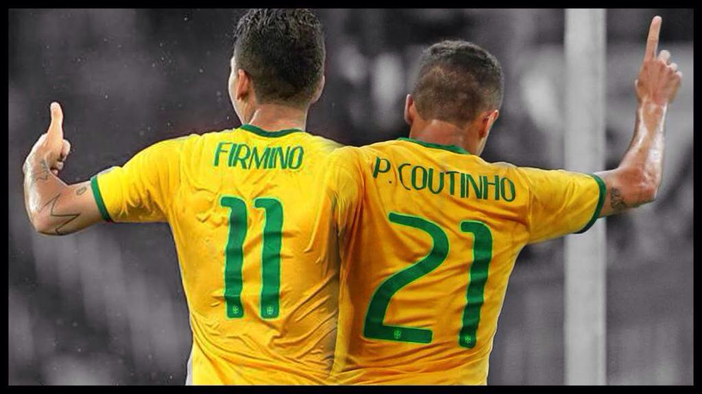 jeerard's tweet photo. อยากเห็นเฟอร์มี่ กับคูตี้ ลงเล่นคู่กันในสนามเร็วๆ #BrazilianConnection #LFC http://t.co/64rrSGt2FC