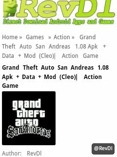 How to download GTA San Andreas APK data