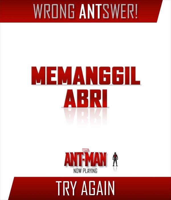 MarvelIndonesia's tweet photo. Menurut Scott Lang (Paul Rudd), apa yang seharusnya menjadi langkah pertama yang diambil? #AntManID http://t.co/ixNwtFGo7M