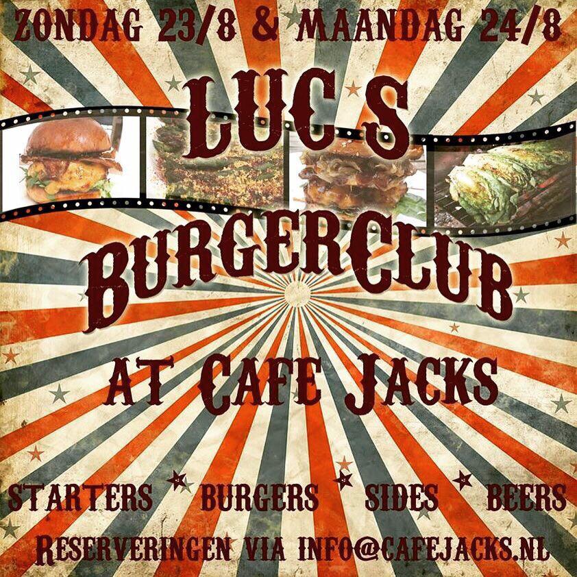 jackstilburg's tweet photo. Luc's BurgerClub zit vol op zondag, voor maandag 24/8 nog een paar plaatsen vrij! Reserveer snel via de mail! http://t.co/Uikf3Zux10