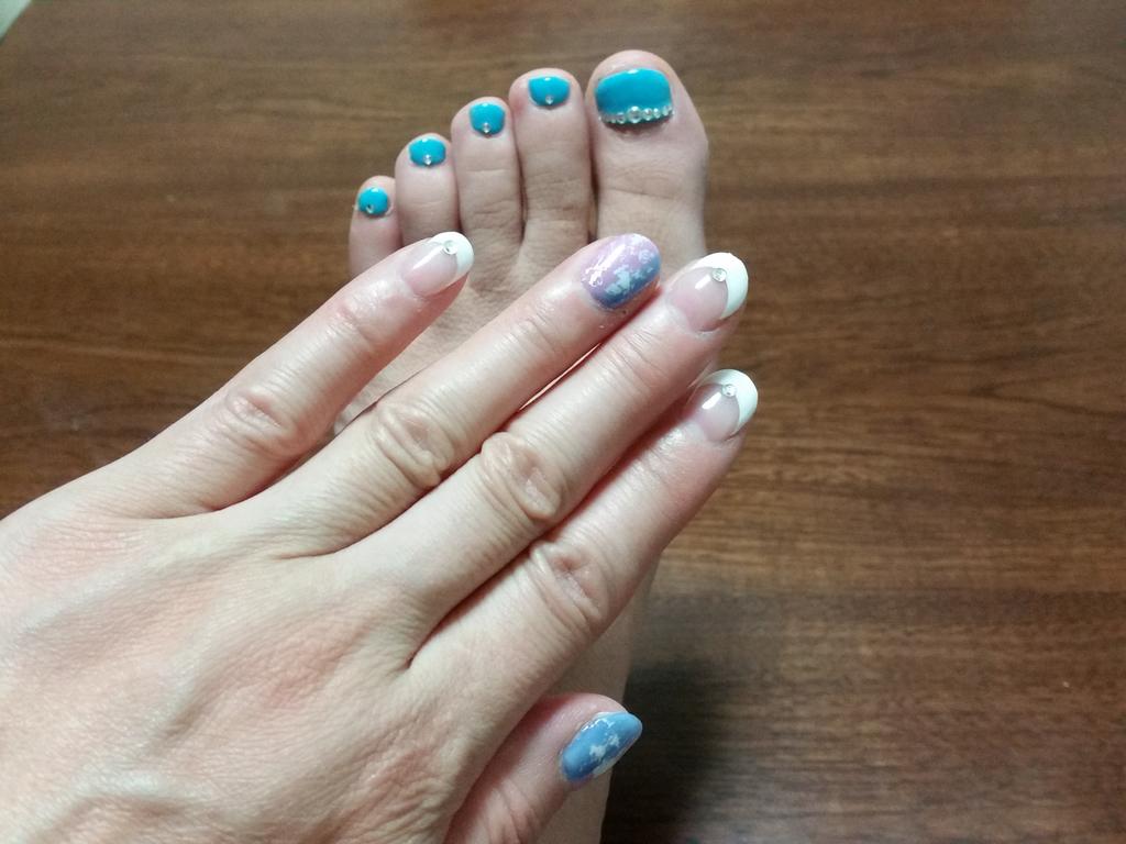 ネイル💅しました。
フットも❕