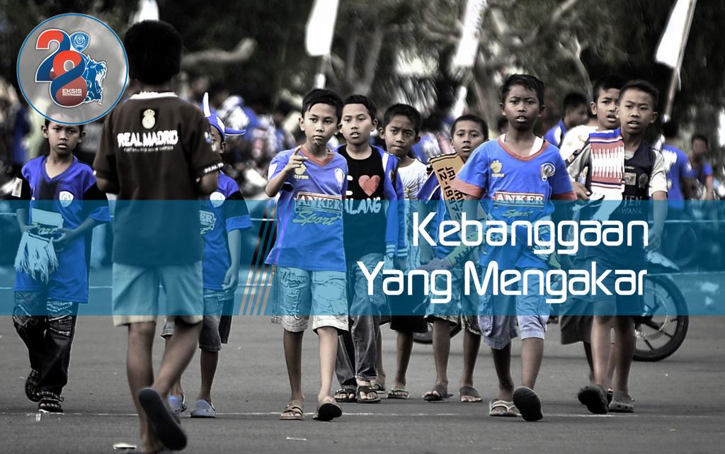 Momen tanamkan kebanggaan dgn kreatif atraktif,simpati. Arema vs Persib 11 Agt 2015 kick off 19:00.#eksi28ersama