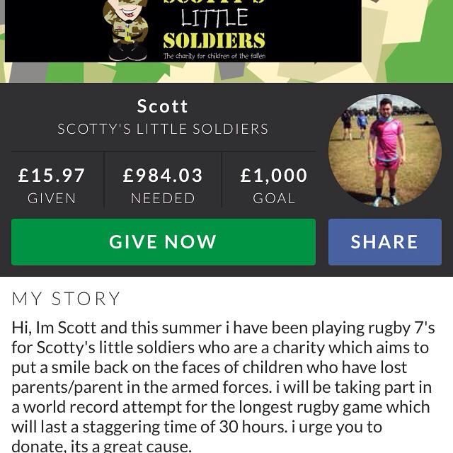 GraceSleckie's tweet photo. A great cause to be part of, please help an donate👏. http://t.co/d5vtfKKCKd