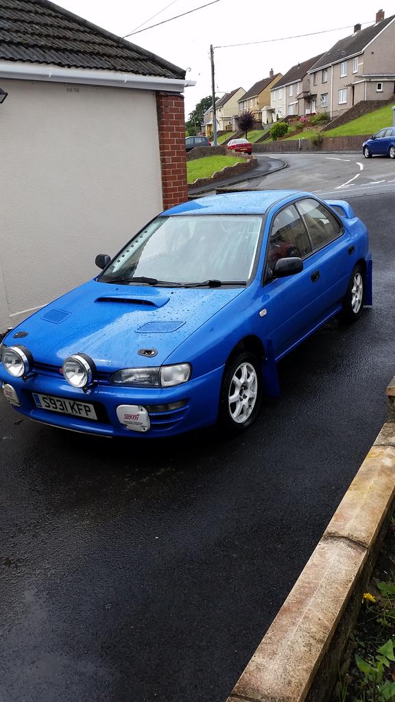 And there she is folks back home in 1 piece after a night in the welsh lanes