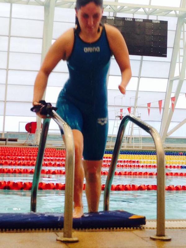 DARChile_'s tweet photo. El domingo @MQueroSwim viaja a competir a Parapanamericanos @TO2015. Conócela ahora en #AtodoDAR por @RadioSportChile http://t.co/craLJsUiVh