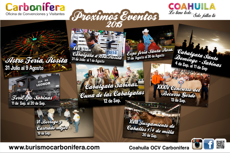 ocvcarbonifera's tweet photo. Próximos #Eventos en la #región #Carbonífera #Coahuila #2015 , #tradiciones y #Diversión  en #familia . http://t.co/UMvM5Si00O