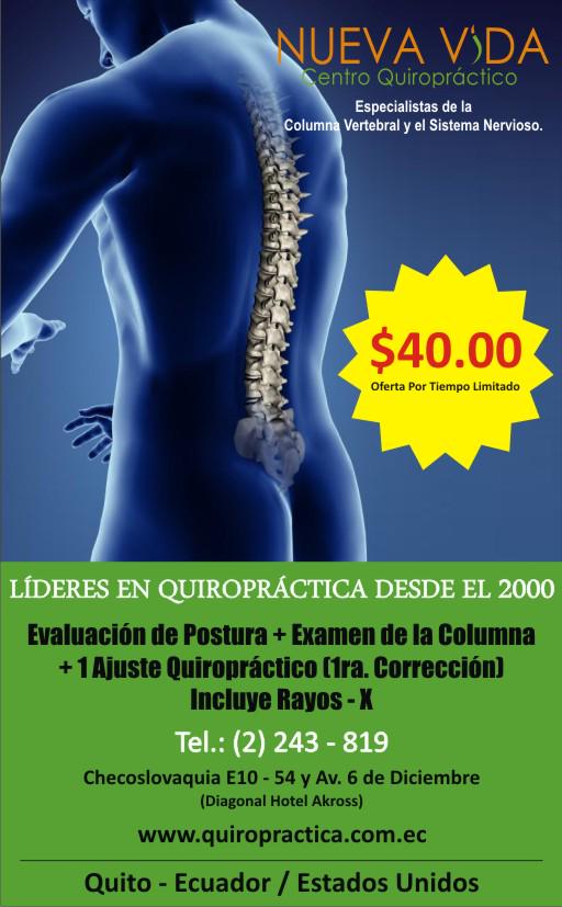 QuiropracticoQ's tweet photo. Increíble Promoción! Valida hasta fin de mes! Llamanos ya!! (2) 243-819 #saludyvida #quitoquiropractica #sindolor http://t.co/NnPQtDfqyz