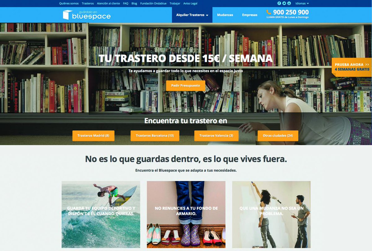 Bluespace2's tweet photo. ¡Empezamos la semana estrenando nueva web!. Entra en http://t.co/n8AVwCJK1k y conoce todas las novedades que traemos. http://t.co/Mmje8D8t5p