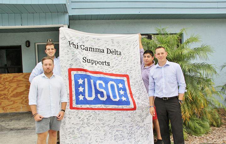 USOCFLOrlando's tweet photo. A BIG thank you to @fijiucf at @UCF! They raised $1000 for #USOCFL to provide services to our troops & families! http://t.co/uGdVLnDPbT