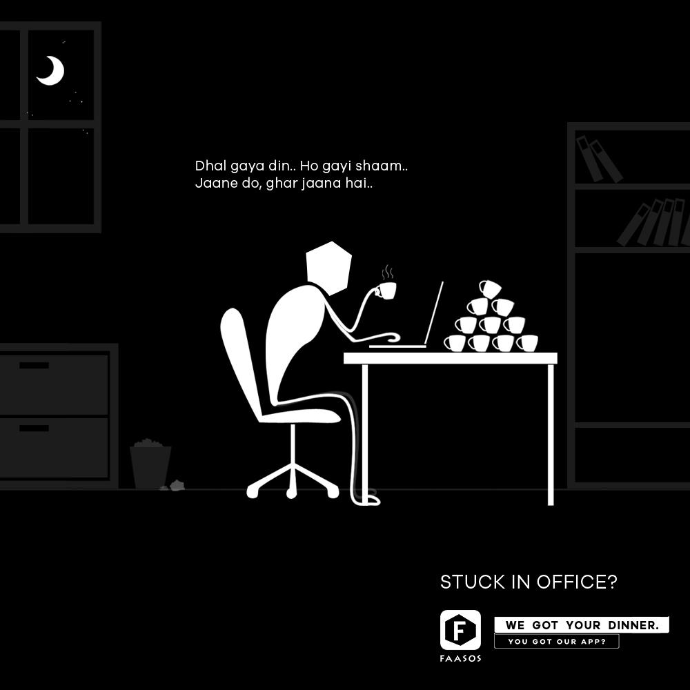 faasos's tweet image. #DinnerHack No.56: 21 cups of coffee/hr
Or choose from a range of dinner options on our app @ bit.ly/FaasosTwt