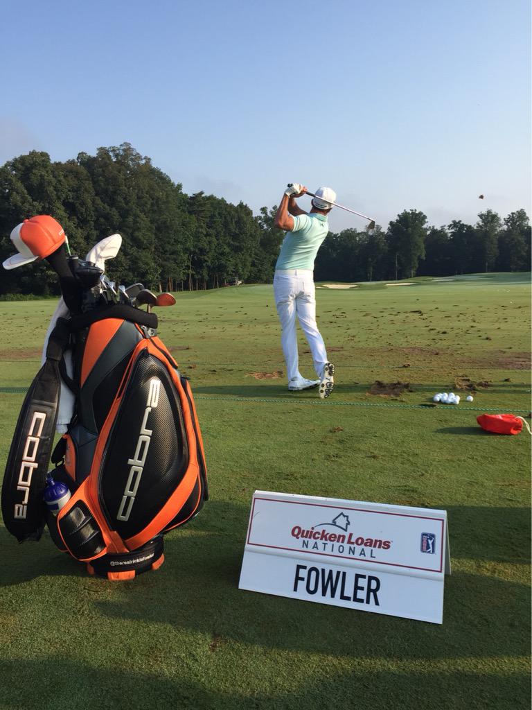 cobragolf's tweet photo. @RickieFowler warming up early for @QLNational practice round @PUMAGolf @QuickenLoans #flipitripit http://t.co/FPUa93aAaM