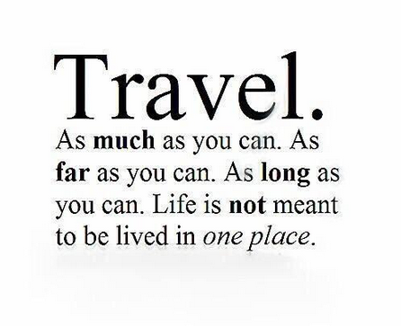 oneworld365's tweet photo. Travel as much as you can for as long as you can. Life is not meant to be lived in one place. http://t.co/ZoKe9WDxJZ