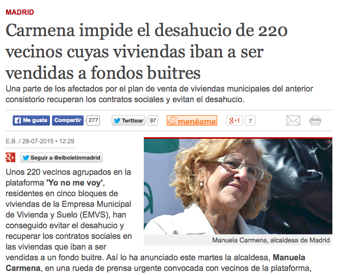 PODEMOS's tweet photo. Poner las instituciones al servicio de la gente no costaba tanto, solo tener claro del lado de quién se está. http://t.co/9jMplcqZBw