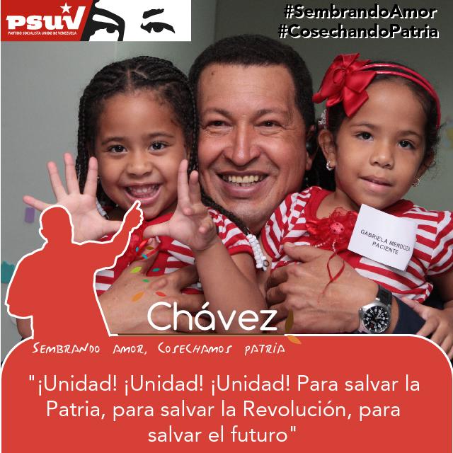 PartidoPSUV's tweet photo. ¡Feliz cumpleaños Comandante! #ChavezVictoriaDeVzla #61AñosChavezParaSiempre http://t.co/cDTNCsnHMn