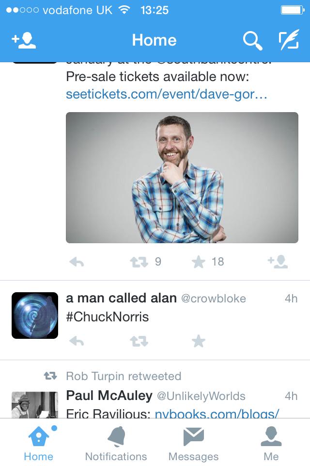 thezyge's tweet photo. @crowbloke looks like him, but I think it's @DaveGorman http://t.co/QhvaGaZS14