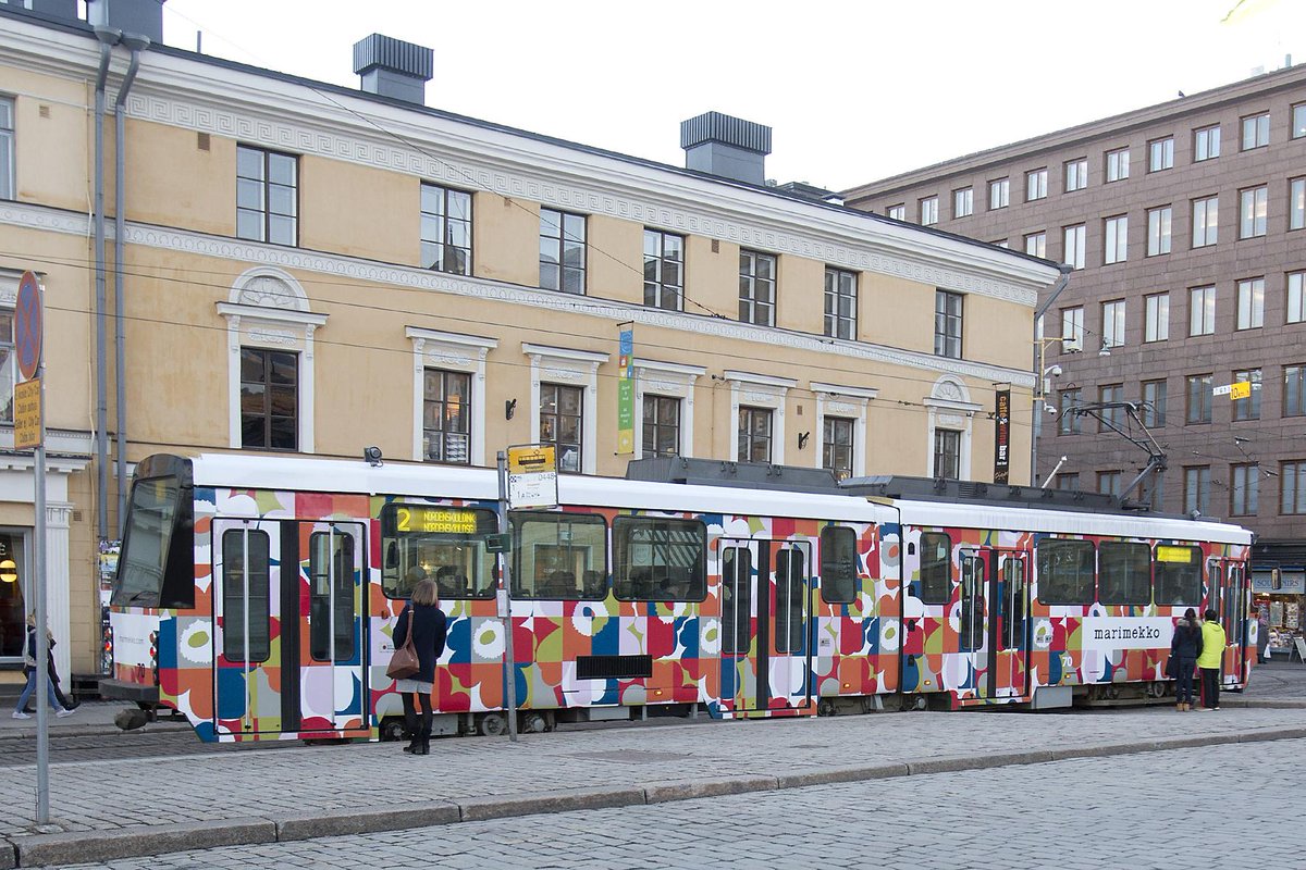 Discovering Finland (@discoverfinland) on Twitter photo Another photo of the <a href="/Marimekkoglobal/">Marimekko</a> tram designed by JCDecaux: jcdecaux.fi/Article/marime… @DesignfromFinla Another photo of the <a href="/Marimekkoglobal/">Marimekko</a> tram designed by JCDecaux: jcdecaux.fi/Article/marime… @DesignfromFinla