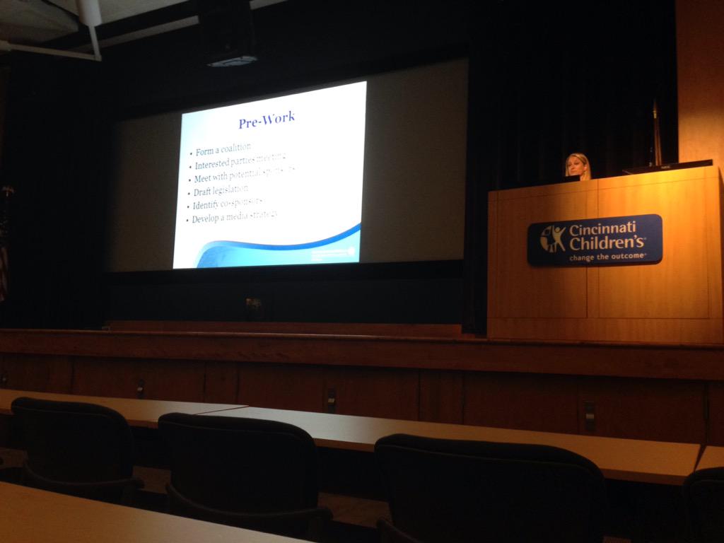 Learning about legislative advocacy from Dr. Sarah Denny. Great talk to encourage physicians to advocate for children