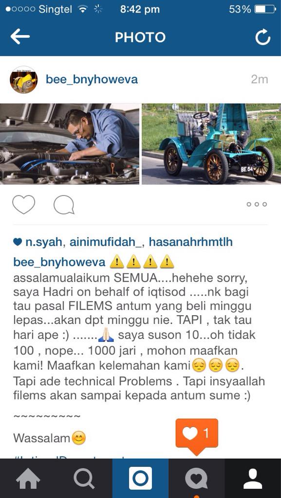 iqtisod's tweet photo. Afwan antum 🙏🏻 kami hanya manusia. Allah maha merancang :') http://t.co/1idVbSSBwZ